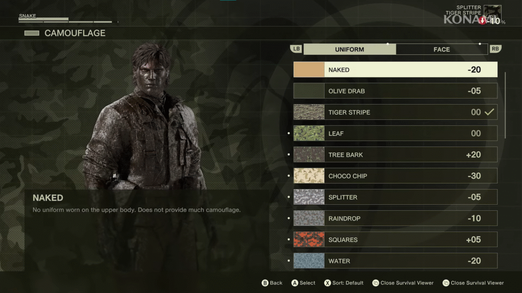 Mastering the Camouflage In Metal Gear Solid Delta: Snake Eater